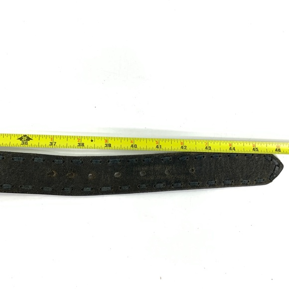 Cavender's Men's Western Mexican cattle hand tooled leather belt Size 40 - Picture 8 of 8